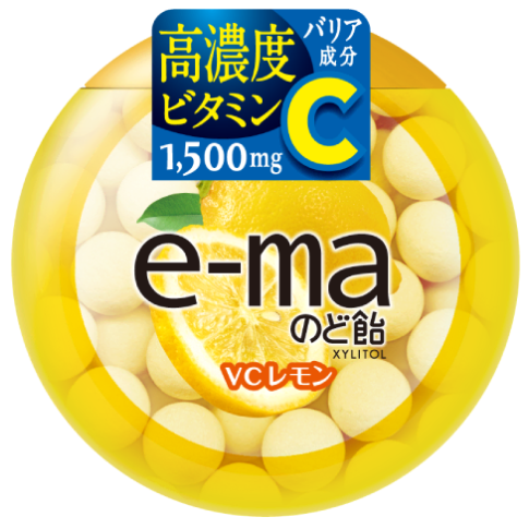 UHA味覚糖　e-maのど飴　VCレモン